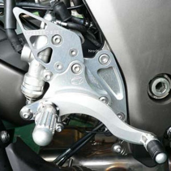 0111-KD6-20 ビート BEET バックステップ 固定式 11年-16年 Z1000、Ninja1000ABS ハイパーバンク シルバー