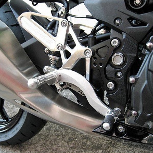 0111-KE5-20 ビート BEET バックステップ 18年-19年 Ninja250 ハイパーバンク シルバー