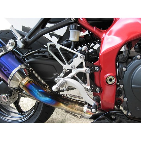 0111-KG2-20 ビート BEET バックステップ ハイパーバンク 固定式 ニンジャ ZX-25R、ZX-4R シルバー