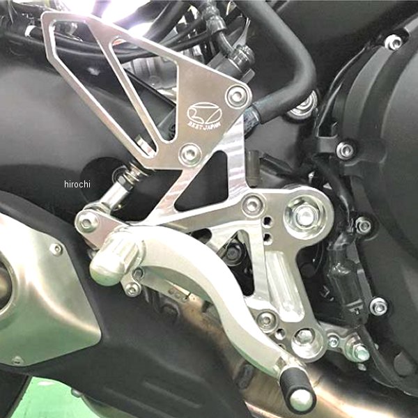 0111-Y51-20 ビート BEET バックステップ 固定式 MT-09、XSR900 ハイパーバンク シルバー