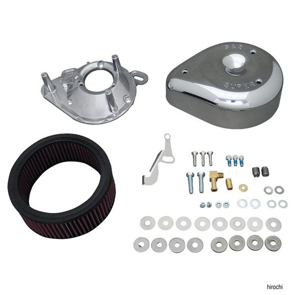 17-0399 S&Sサイクル S&S Cycle S&S ティアドロップエアクリーナーキット 84-92BT E/Gキャブ
