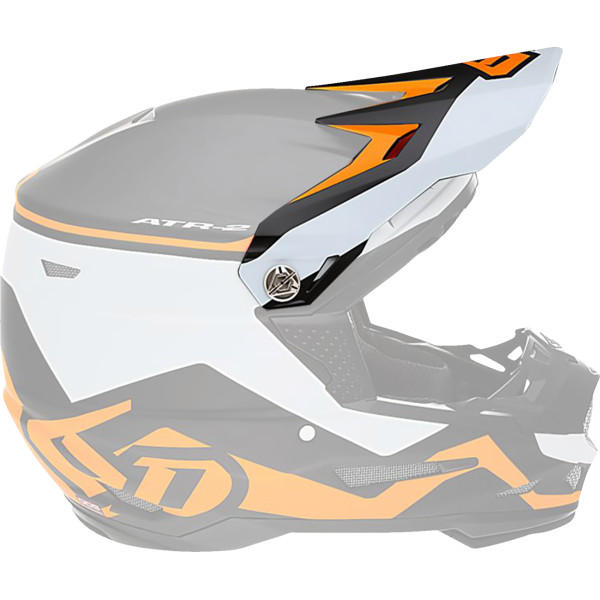 0132-1702 6D HELMETS バイザー ATR2 DRIVE ネオンオレンジ