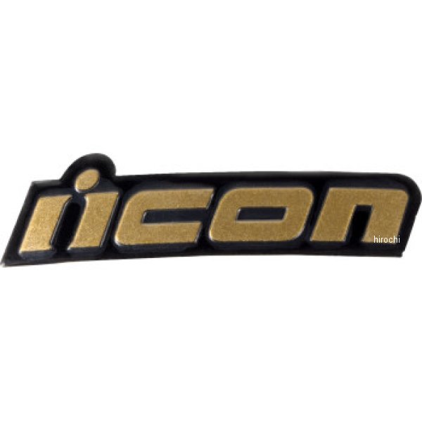 0133-1404 アイコン ICON ヘルメットメタリックバッジ DOMAIN用 ゴールド