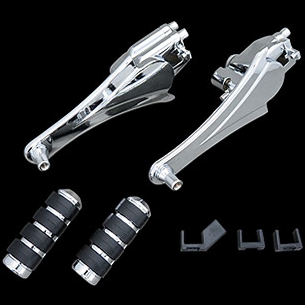 4353 クリアキン Kuryakyn アジャスタブル パッセンジャーペグ 10年以降 ツーリング