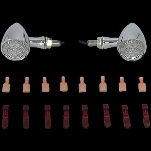 2507 クリアキン Kuryakyn TORPEDO LEDテール、ウインカー クローム