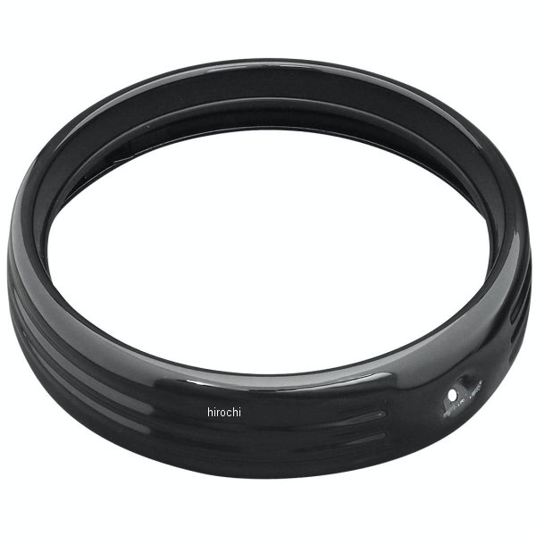 6916 クリアキン ヘッドライトトリムリング グロスブラック 7inc