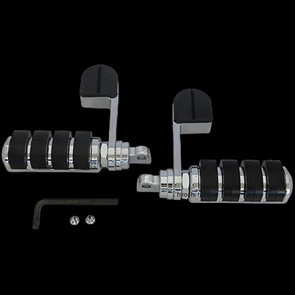 8075 クリアキン Kuryakyn ISOフットペグ ラージ ヒールレストセット