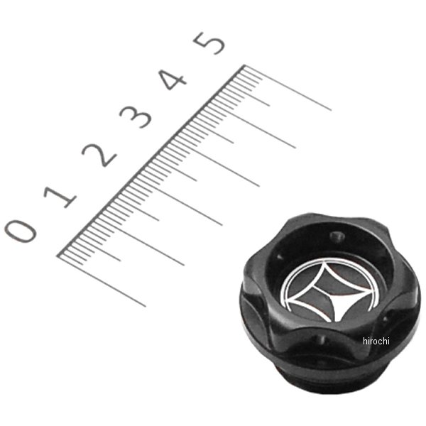 モリワキ オイルフィラーキャップ ホンダ、カワサキ クラウンタイプ M20xP2.5 黒