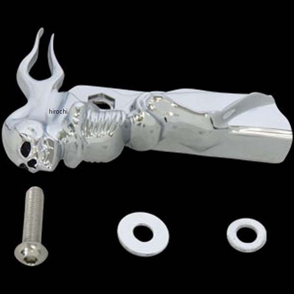 1054 クリアキン Kuryakyn ゾンビ フロント シフトリンケージ アームカバー クローム 82年以降 ツーリング