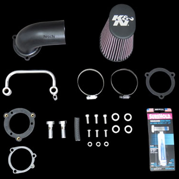 63-1126 K&N エアーチャージャー スムース 07年-17年 XL 黒