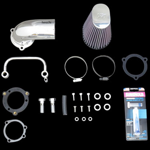 63-1126P K&N エアーチャージャー スムース 07年-17年 XL クローム