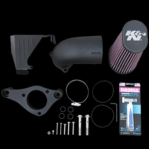 63-1138 K&N エアーチャージャー スムース 17年以降 ミルウォーキーエイト 黒