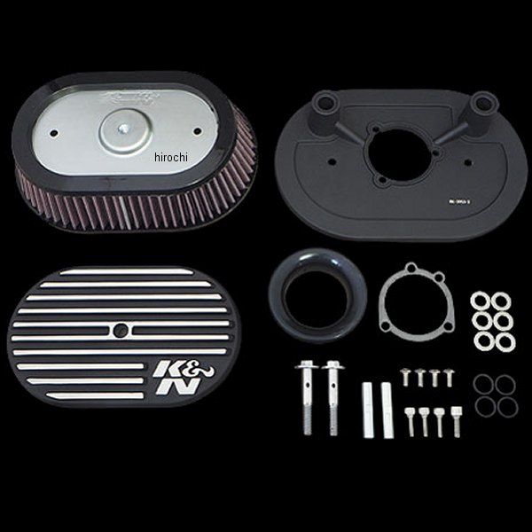 RK-3953 K&N エアクリーナーキット サイドドラフト 01年-17年 ツインカム 黒