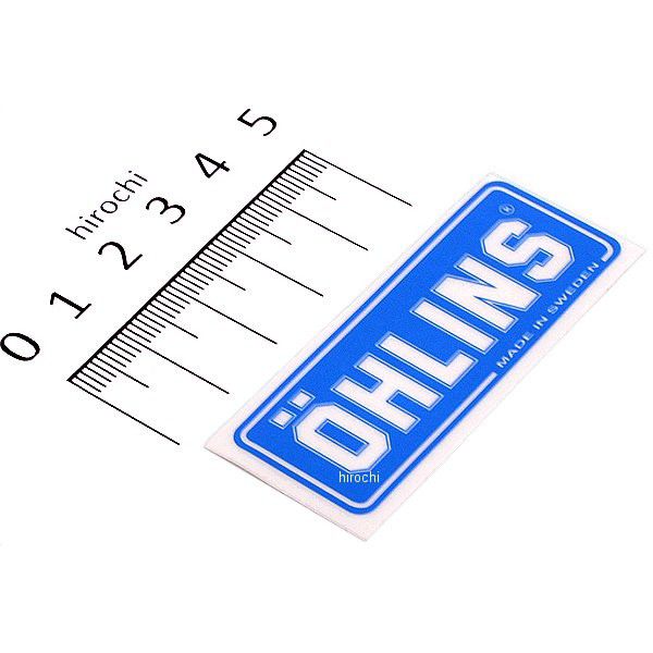 0191-03 オーリンズ OHLINS クリアーステッカー 55mmx25mm 青