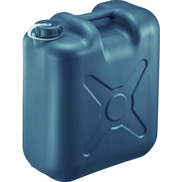 0193GY 836-6416 瑞穂化成工業(株) 瑞穂 ポリタンク 扁平缶 片口 グレー 20L