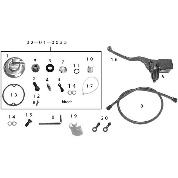 02-01-0124 SP武川 油圧クラッチフルキット モンキー、ゴリラ