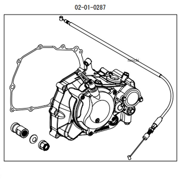 02-01-0287 SP武川 スペシャルクラッチカバーキット TYPE-R 湿式 ワイヤー式 18年以降 モンキー125