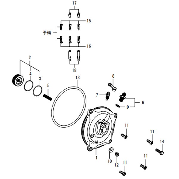02-01-0316 SP武川 クラッチカバーセット WET/油圧式 モンキー125、グロム シルバー