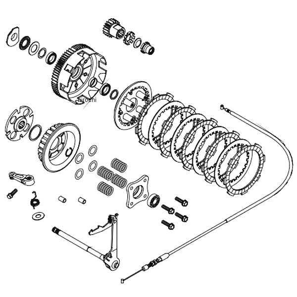 02-01-5106 SP武川 スペシャルクラッチ S/D キット(スリッパークラッチ/クロス用)