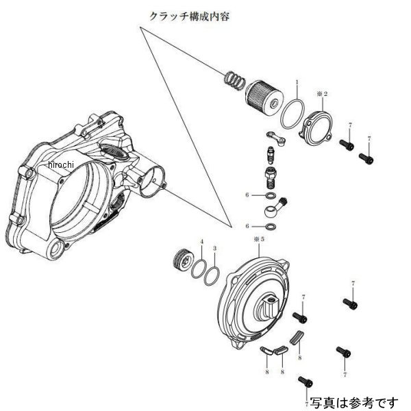 02-02-0060 SP武川 乾式クラッチカバータイプR 油圧 モンキー、ゴリラ クローム