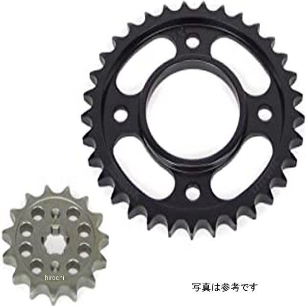 02-07-0082 SP武川 スプロケットセット 15T-33T スチール/高耐久焼入れ スーパーカブ110(JA44/59)、クロスカブ110(JA45/60)、CT125