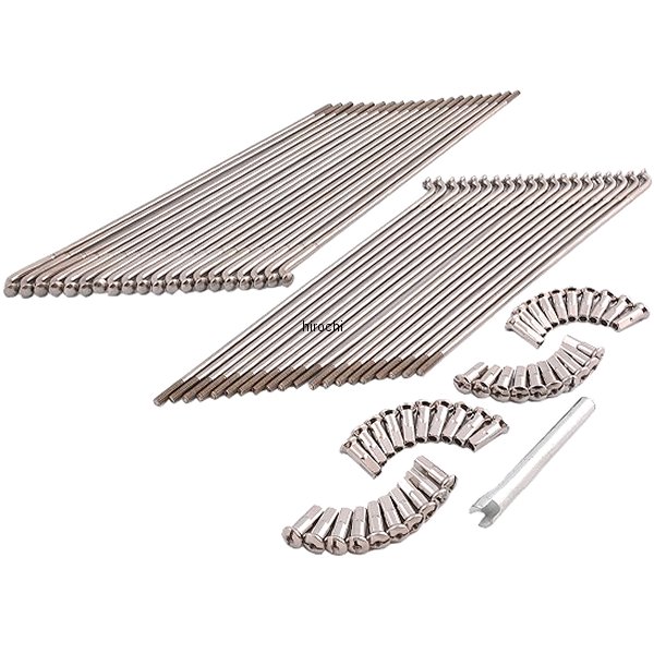 0211-0119 DRAG スポークセット ハブ 21インチ 40年-19年 XL/FX ドロップセンターリム ステンレス