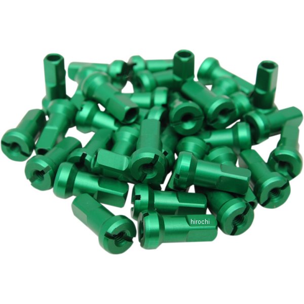 0211-0193 ムースレーシング MOOSE RACING ニップルセット MX1 8ゲージ 緑 36個入り