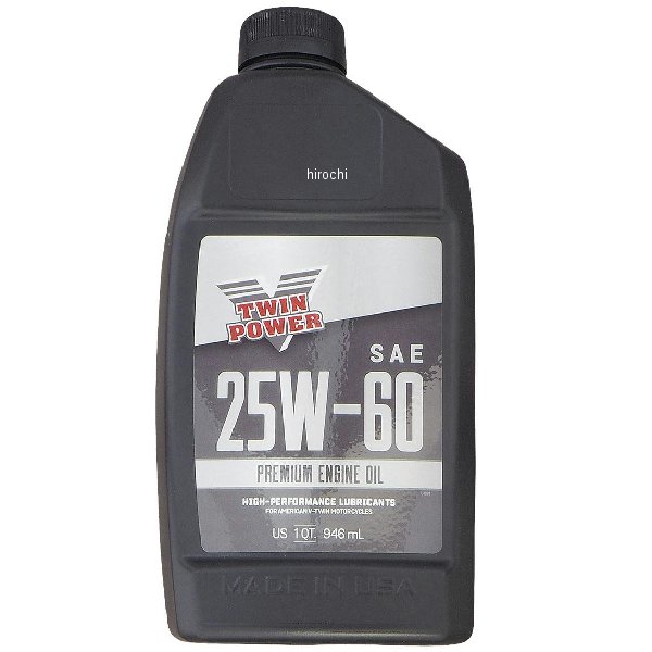 539010 ツインパワー TWIN POWER V-Twin エンジンオイル プレミアム 25W60 1クォート(946ml)