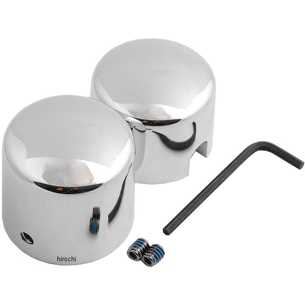 0214-0450 DRAG アクスル キャップ リア 00年-07年 ソフテイル クローム