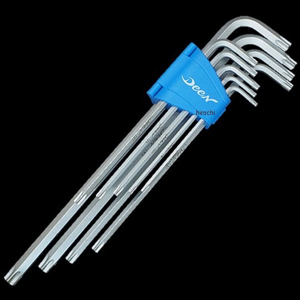 DNTXV8009 ディーン DEEN ロングタイプ L型トルクスレンチ 9ピースセット