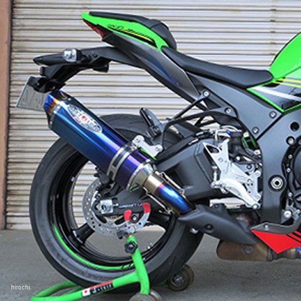 0222-KE1-BL ビート BEET スリップオンマフラー ナサートエボリューション TYPE2 19年以降 カワサキ ZX-10R ブルーチタン