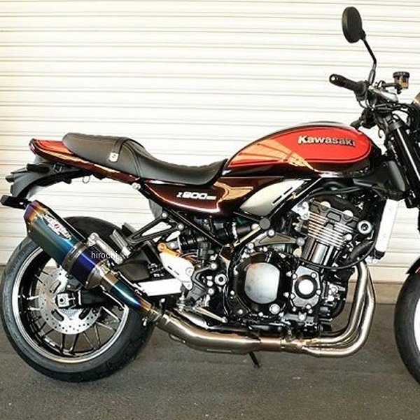 0222-KE3-BL ビート BEET スリップオンマフラー ナサートエボリューション TYPE2 18年-19年 Z900RS ブルーチタン