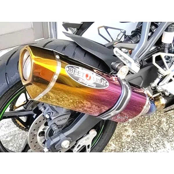 0222-KG5-PG ビート BEET スリップオンマフラー N-EvoII カワサキ Ninja ZX-10RR 21年- チタン パープルゴールド