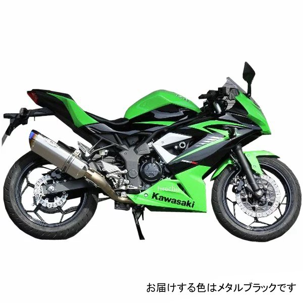 0228-KD2-MB ビート BEET スリップオンマフラー ナサートエボリューション TYPE2 Ninja、Z250SL メタルブラック
