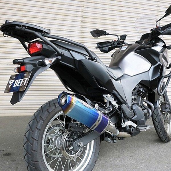 0228-KD9-BL ビート BEET スリップオンマフラー ナサートエボリューション TYPE2 17年-19年 ヴェルシスX 250 ブルーチタン