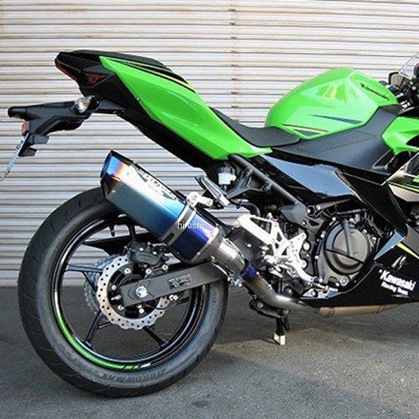 0228-KE5-BL ビート BEET スリップオンマフラー ナサートエボリューション TYPE2 18年 Ninja250 ブルーチタン