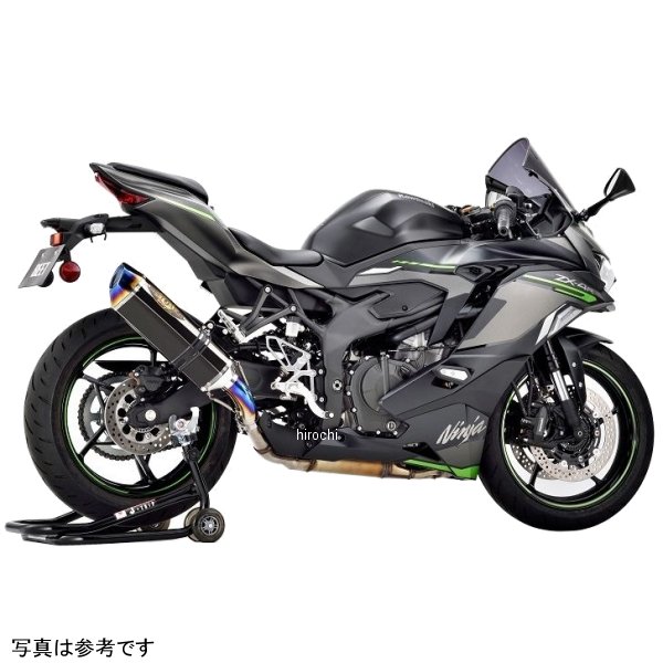 0228-KH8-BL ビート BEET スリップオンマフラー NASSERT Evolution ＴｙｐｅII 政府認証 23年- ニンジャ ZX-4R SE/RR ブルーチタン