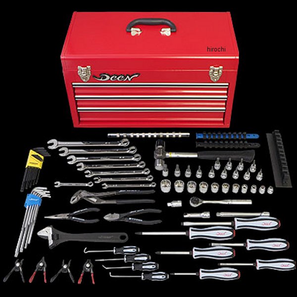 Entry-SET-RED ディーン DEEN インチ Entryツールセット 赤