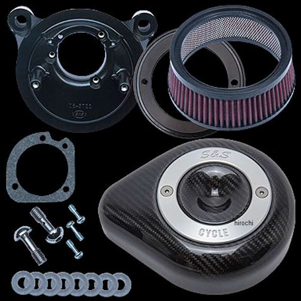 170-0500 022872 S&Sサイクル S&S Cycle ステルスエアクリーナーキット カーボンティアドロップ 08年以降 ストットルバイワイヤ