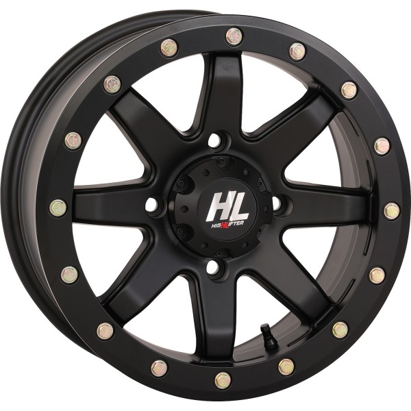 0230-1265 ハイリフター HIGHLIFTER HL9 ホイール フロント、リア 18×7 4/137 6+1 21年 Talon 1000X-4 Special Edition マットブラック