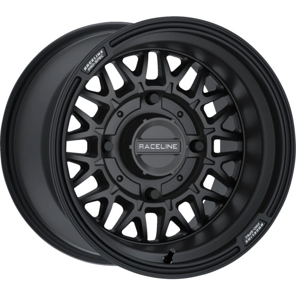 0230-1424 Raceline Wheels Omega ホイール 15x10 - 4/156 - 5+2 黒