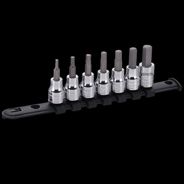 DNB3H07SET ディーン DEEN 3/8SQ ミリヘックスビットソケット 7ピースセット