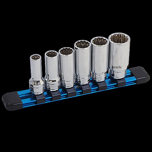 DNB3M06W/AH ディーン DEEN 3/8SQ 12角 セミディープミリソケット 6ピースセット