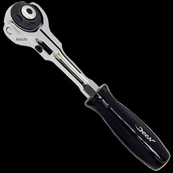 DNR2F-06 ディーン DEEN 1/4SQ ラウンドフルターン スイベルラチェット 155mm