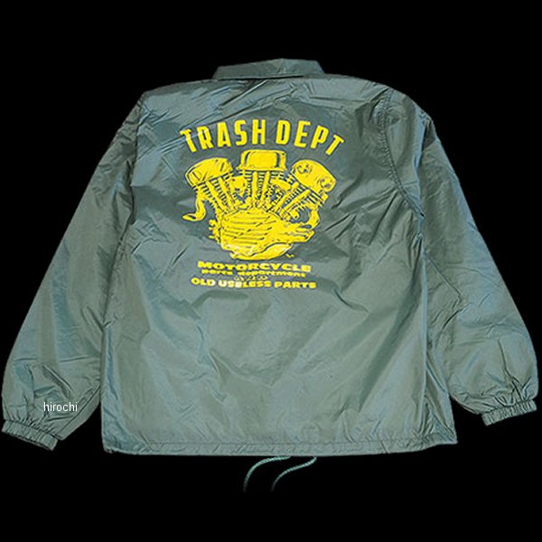026869 トラッシュデポ TRASHDEPT TRASH DEPT オリジナルコーチジャケット グリーン S