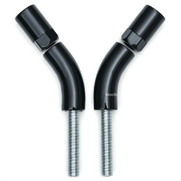 1216 クリアキン Kuryakyn ミラーステムエクステンダー 黒