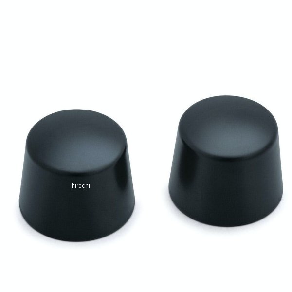 1229 クリアキン Kuryakyn フロントアクスルキャップ ツアラー、ソフテイル、ダイナ、スポーツスター サテンブラック