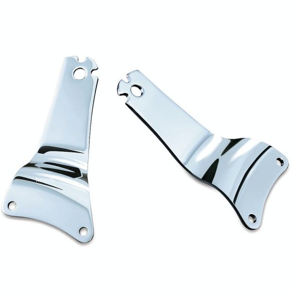 1666 クリアキン Kuryakyn バックレスト用サイドプレート 09-13年 ツアラー クローム