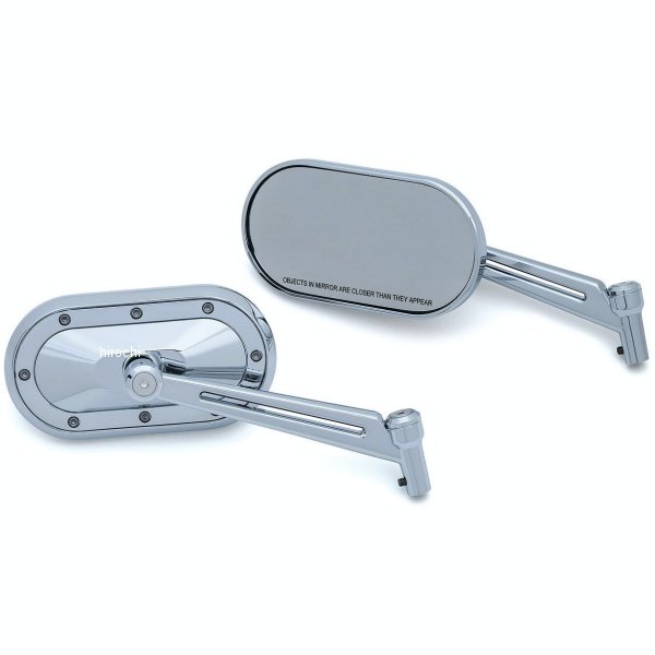 1736 クリアキン Kuryakyn ヘビーインダストリーミラーセット 汎用 クローム