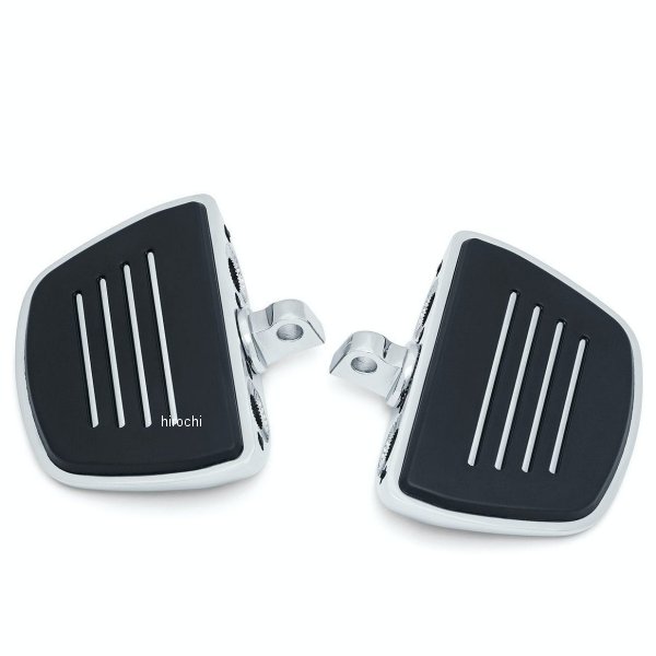 4392 クリアキン Kuryakyn プレミアム ミニフロアボード オス型マウント用 アダプター有 クローム